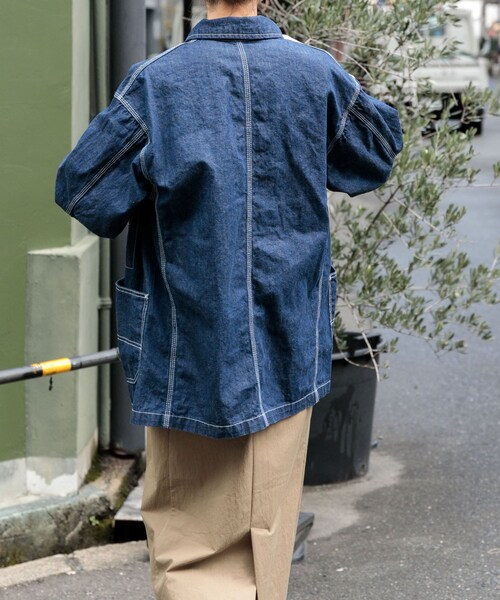 URBAN RESEARCH DOORS（アーバンリサーチドアーズ）の「FORK&SPOON　綿麻デニムカバーオール（カバーオール・レディース・BLACK/ONEWASH・1）」の18枚目の写真
