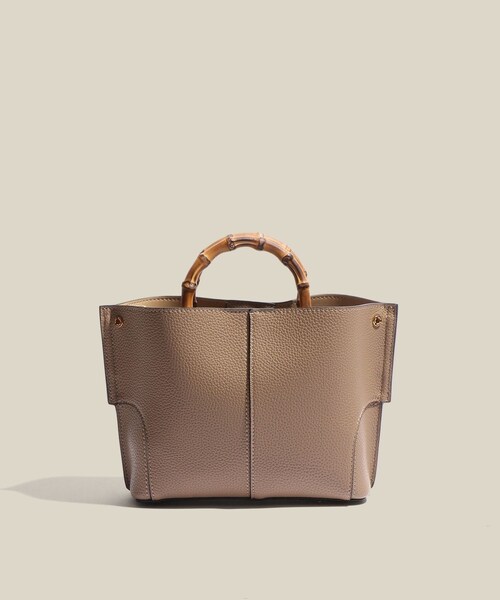 ROPE'（ロペ）の「【E'POR】BAMBOO BAG Mini/超軽量・26SSS新色追加（ハンドバッグ・レディース・ブラック系/オフホワイト/ベージュ系/キミドリ・F）」の10枚目の写真