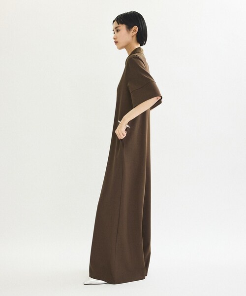 ADAM ET ROPE'（アダムエロペ）の「【WEB限定】・【定番】ポロシャツオールインワン（つなぎ/オールインワン・レディース・ブラック/ダークブラウン/ネイビー・36/38）」の11枚目の写真
