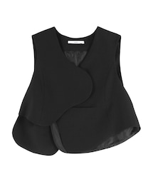 UN3D. | WAVE ASYMMETRY VEST【セットアップ着用可能】(ベスト)