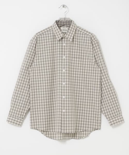 URBAN RESEARCH(アーバンリサーチ)の「FUJI COTTON CHECK SHIRTS(シャツ/ブラウス・メンズ・GRAY/BROWN・4/5)」の1枚目の写真