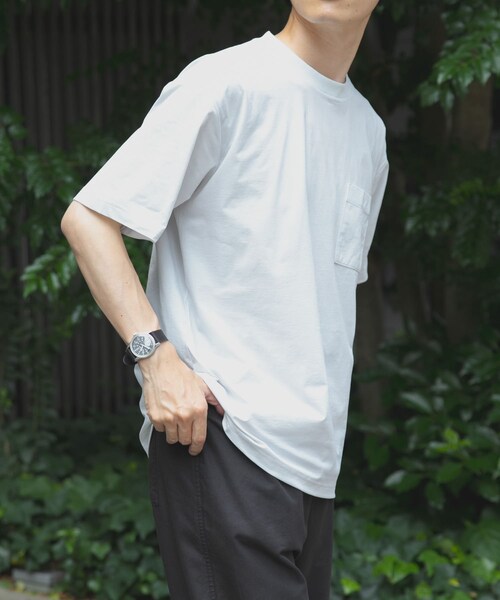 ITEMS URBANRESEARCH(アイテムズ アーバンリサーチ)の「接触冷感ハイストレッチTシャツ(シャツ/ブラウス・メンズ・CHA/WHT/NVY/BLK・M/L)」の7枚目の写真