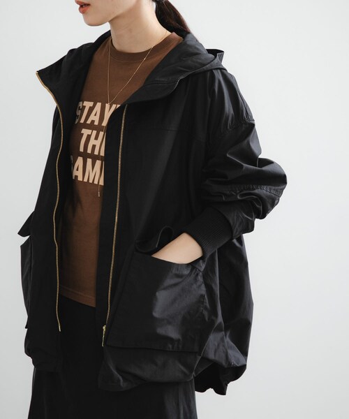 URBAN RESEARCH（アーバンリサーチ）の「コットンナイロンマウンテンパーカー（マウンテンパーカー・レディース・BLACK/CHARCOAL/BEIGE・FREE）」の5枚目の写真