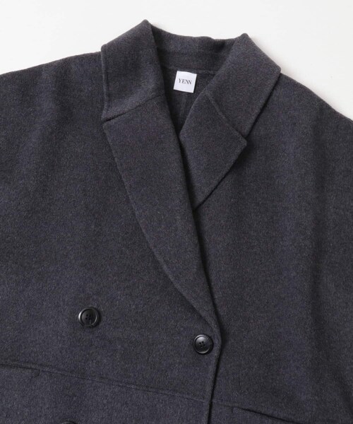 URBAN RESEARCH ROSSO（アーバンリサーチロッソ）の「『一部別注カラー』YENN　DOUBLE FACE PEA COAT（その他アウター・レディース・別注DNAVY/BROWN/CHARCOAL・FREE）」の8枚目の写真