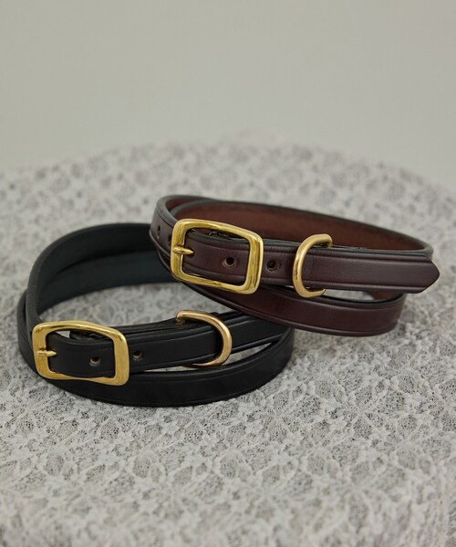 ADAM ET ROPE'(アダムエロペ)の「【TORY LEATHER(トリーレザー)】3/4 wide plain creased belt(ベルト・レディース・ブラック/ダークブラウン・F)」の4枚目の写真