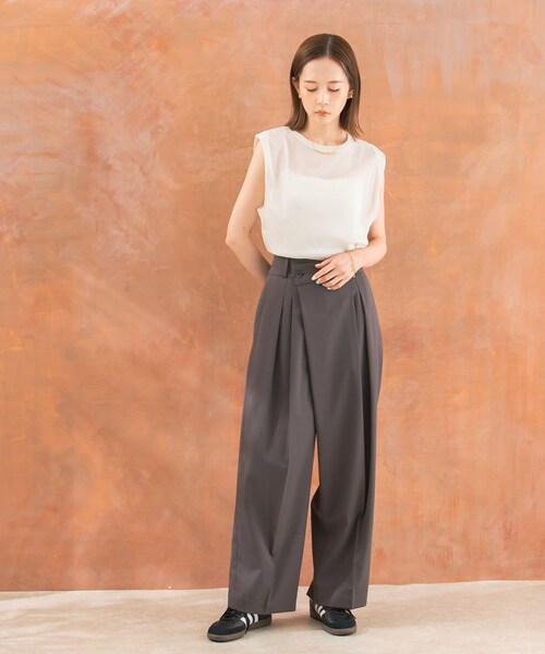 URBAN RESEARCH ROSSO（アーバンリサーチロッソ）の「ラップパンツ（その他パンツ・レディース・beige/gray・36/38）」の5枚目の写真