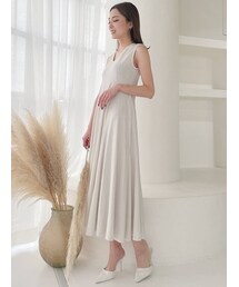 GYDA | BACK OPENピグメントロングワンピース(ワンピース)