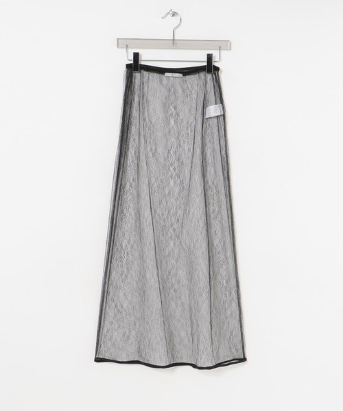 URBAN RESEARCH（アーバンリサーチ）の「AMOMENTO　SHEER LACE LONG SKIRT（スカート・レディース・BLACK/WHITE・0）」の13枚目の写真