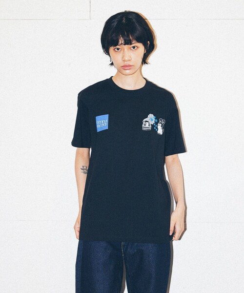 bonjour records（ボンジュールレコーズ）の「chocomoo×bonjour records DOG君 Tee（Tシャツ/カットソー・レディース・ブラック/ホワイト・L/M/XL）」の19枚目の写真