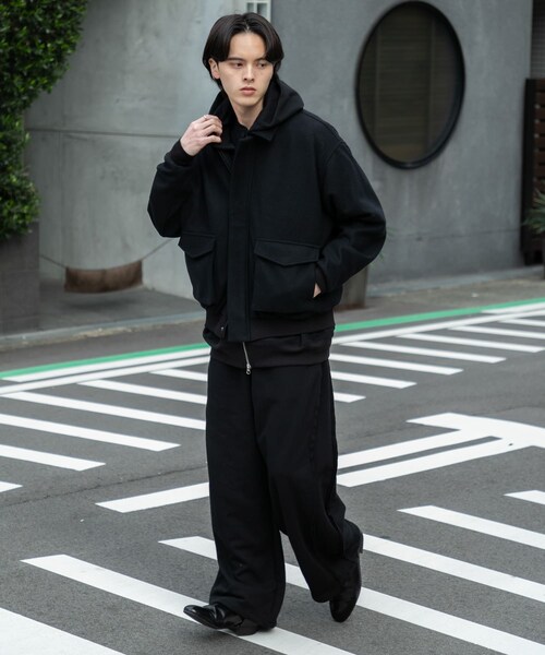 SENSE OF PLACE by URBAN RESEARCH（センスオブプレイスバイアーバンリサーチ）の「『UR TECH』カットメルトンブルゾン（ブルゾン・メンズ・BLACK/BROWN/KHAKI・M/L）」の17枚目の写真