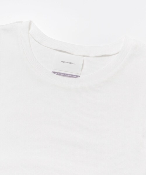 THE GOODLAND MARKET(ザグッドランドマーケット)の「『別注』MIDIUMISOLID×TGM Mix organic cotton tank-top(タンクトップ・レディース・Off/Black/Mocha・FREE)」の12枚目の写真
