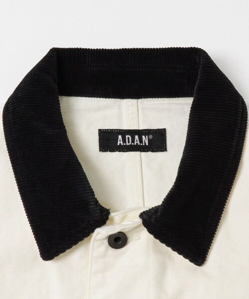 URBAN RESEARCH（アーバンリサーチ）の「A.D.A.N　DUCK 2TONE CHORE COAT（デニムジャケット・メンズ・OFF WHITE・M/L）」の11枚目の写真