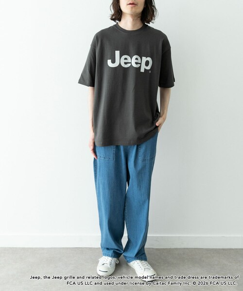 URBAN RESEARCH Sonny Label（アーバンリサーチサニーレーベル）の「JEEP ロゴショートスリーブTシャツ（Tシャツ/カットソー・メンズ・オフ/チャコール/レッド・M/L）」の20枚目の写真