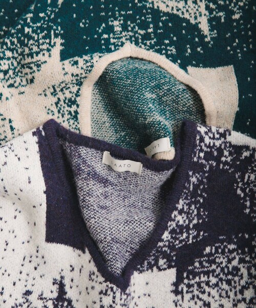 LAATO（ラート）の「5 patterned knit dress（ワンピース・レディース・モーブ/ミドリ・Free）」の11枚目の写真