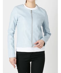 【WOMEN】合皮ジャケット