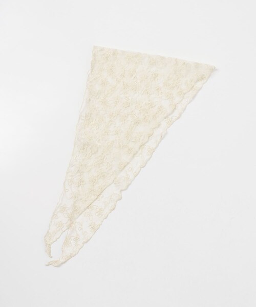 URBAN RESEARCH Sonny Label（アーバンリサーチサニーレーベル）の「チュールエンブロイダリーストール（ストール/ショール・レディース・オフ/ブラック・one）」の10枚目の写真