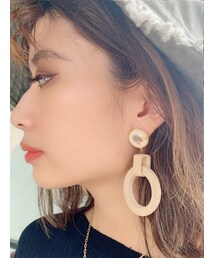 GYDA | WOODサークルピアス(ピアス(両耳用))