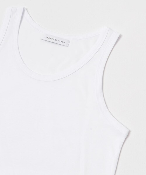 URBAN RESEARCH(アーバンリサーチ)の「スムースタンクトップ(タンクトップ・メンズ・WHITE/BLACK・M/L)」の5枚目の写真