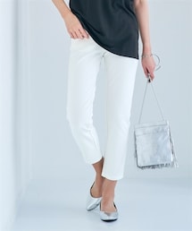 nissen | ２ＷＡＹストレッチひんやりカットソークロップドパンツ（ゆったり太もも）（接触冷感・UVカット・吸汗速乾）＜大きいサイズ有＞(スウェットパンツ)