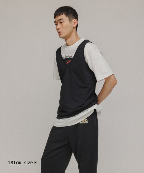 ADAM ET ROPE'（アダムエロペ）の「［TOPS］3WAY LAYERED CUT AND SEWN（アンサンブル・レディース・ブラック/ホワイト/グリーン・F）」の13枚目の写真