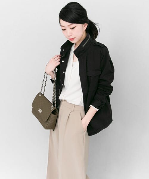 KBF（ケイビーエフ）の「KBF＋　ミリタリージャケット（ミリタリージャケット・レディース・BLACK/KHAKI・one）」の7枚目の写真