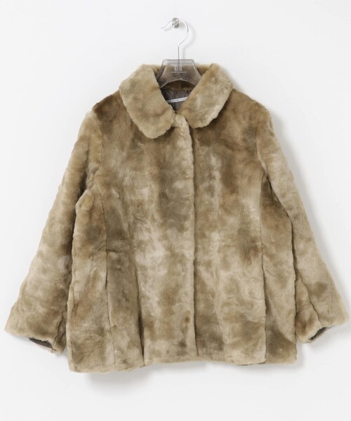 URBAN RESEARCH（アーバンリサーチ）の「J.B.ATTIRE　NEW YORK ECO FUR JACKET（テーラードジャケット・レディース・BROWN・1）」の2枚目の写真