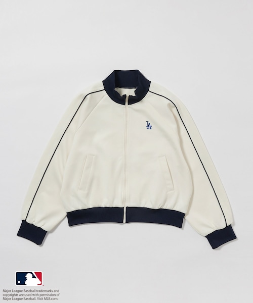 ROPE' PICNIC(ロペピクニック)の「【MLB COLLECTION BY JUN】トラックジャケット(ブルゾン・レディース・オフホワイト/ネイビー/ワイン系・38)」の1枚目の写真