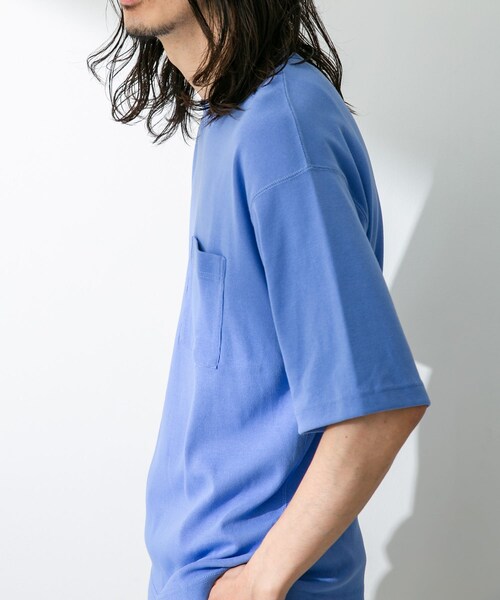 URBAN RESEARCH Sonny Label（アーバンリサーチサニーレーベル）の「UpDRIFT フライスショートスリーブTシャツ（Tシャツ/カットソー・メンズ・オフ/ブルー/イエロー/レッド・M/L）」の11枚目の写真