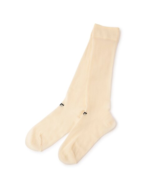 ADAM ET ROPE'(アダムエロペ)の「シアーハイソックス(ソックス/靴下・レディース・ブラック/キナリ系/グリーン/ピンク・F)」の9枚目の写真