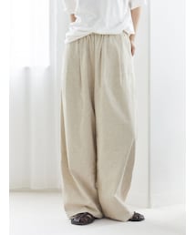 Ungrid | リネン混カーブラフパンツ(その他パンツ)