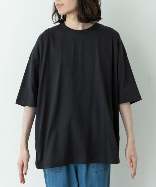 URBAN RESEARCH Sonny Label（アーバンリサーチサニーレーベル）の「SHELTECH　WIDE T-SHIRTS（Tシャツ/カットソー・メンズ・BLACK/WHITE/GRAY・M/L/XL）」の13枚目の写真