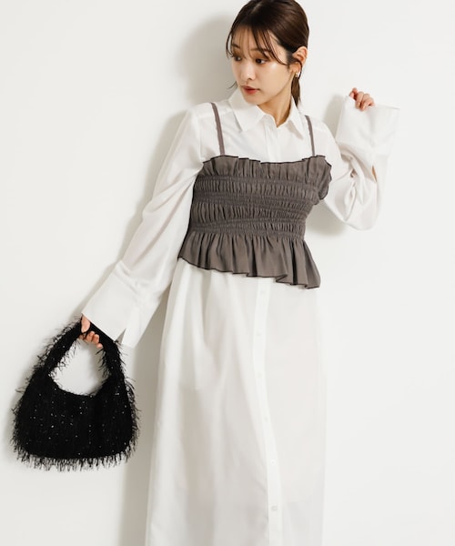 SENSE OF PLACE by URBAN RESEARCH（センスオブプレイスバイアーバンリサーチ）の「フリンジハンドバッグ（ハンドバッグ・レディース・BLACK/IVORY/MINT・one）」の17枚目の写真