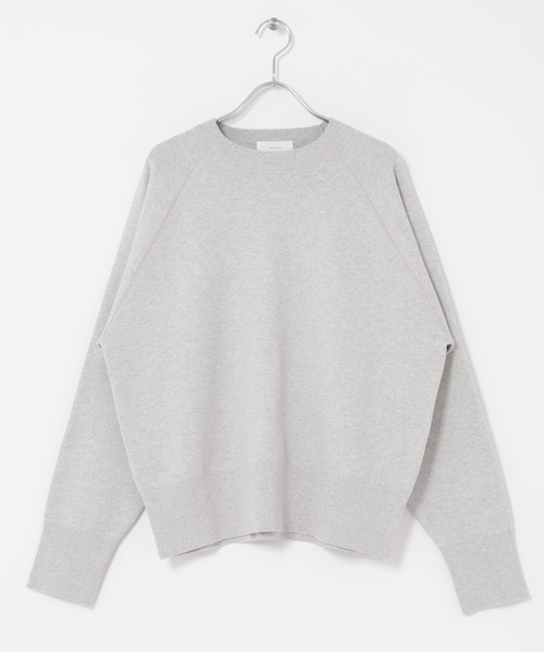 かぐれ(カグレ)の「コットンスウェットニット(ニット/セーター・レディース・LIGHT GRAY/DARK NAVY・Free)」の16枚目の写真