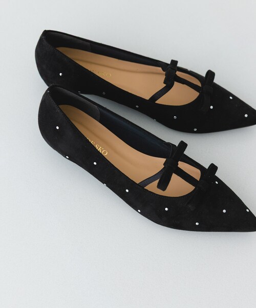 RODE SKO（ロデスコ）の「2センチダブルリボンヒールパンプス（パンプス・レディース・BLACK/OFF・36/37/38）」の19枚目の写真