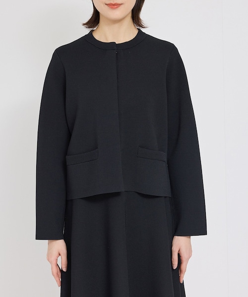 ROPE'（ロペ）の「ニットジャケット/イージーケア（ノーカラージャケット・レディース・オフホワイト/ネイビー・36/38）」の18枚目の写真