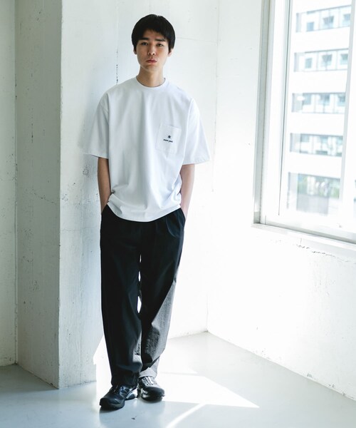 URBAN RESEARCH DOORS(アーバンリサーチドアーズ)の「『別注』Snow Peak Apparel×DOORS POCKET LOGO SHORT-SLEEVE T-SHIRTS(Tシャツ/カットソー・メンズ・WHITE/BLUEGRAY/FOLIAGE/CHARCOAL・M/L/XL)」の11枚目の写真