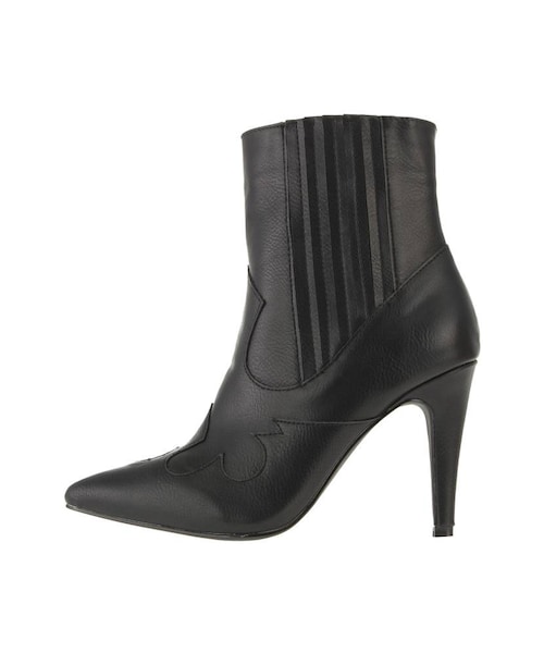 EVRIS（エヴリス）の「ウェスタンピンヒールブーティ（ブーティ・レディース・ブラック/ブラウン・S/M/L）」の2枚目の写真