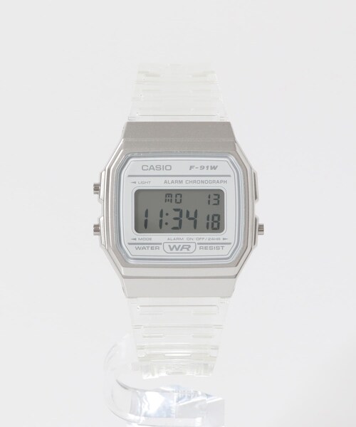 URBAN RESEARCH DOORS(アーバンリサーチドアーズ)の「CASIO F-91WS-7JH(アナログ腕時計・メンズ・CLEAR/WHT・FREE)」の2枚目の写真