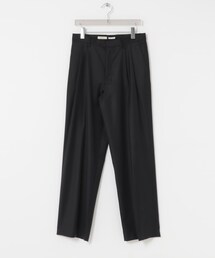 FUJI WOOL SILK TWO TUCK SLACKS