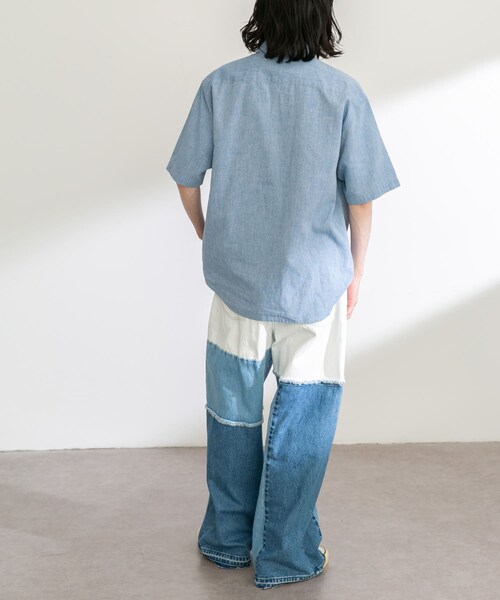 URBAN RESEARCH Sonny Label（アーバンリサーチサニーレーベル）の「Wrangler　WREMAKE WIDE（デニムパンツ・メンズ・BK USED/BL USED・M/L）」の21枚目の写真