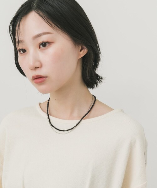 SMELLY（スメリー）の「ステンレスカラービーズ2セットネックレス（ネックレス・レディース・BK/SV/RE/GD・-）」の7枚目の写真