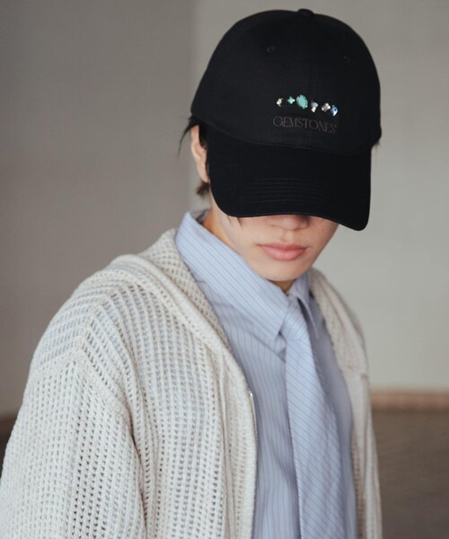 SENSE OF PLACE by URBAN RESEARCH(センスオブプレイスバイアーバンリサーチ)の「Gem Stone Twill Cap(キャップ・メンズ・BLACK/NAVY・one)」の5枚目の写真