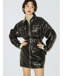 jouetie | フロントZIPミニワンピース(ワンピース)