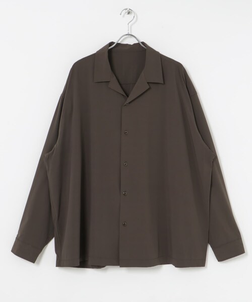 URBAN RESEARCH（アーバンリサーチ）の「dDdDdDd　NYLON STRETCH LONG-SLEEVE SHIRTS（シャツ/ブラウス・メンズ・BROWN/BLACK/NAVY/CHARCOAL・S/M/L/XL/XXL）」の18枚目の写真