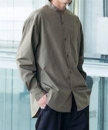 nissen | オーバーサイズバンドカラー長袖シャツ(シャツ/ブラウス)