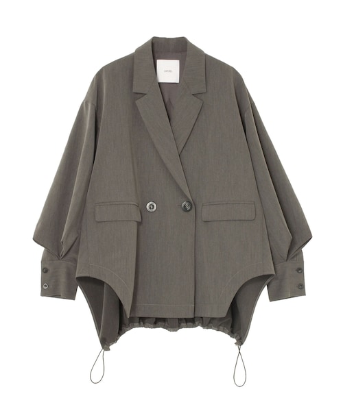 UN3D.（アンスリード）の「W TRIANGLE TUCK JK（テーラードジャケット・レディース・グレー/ブラック/キャメル・36/38）」の4枚目の写真