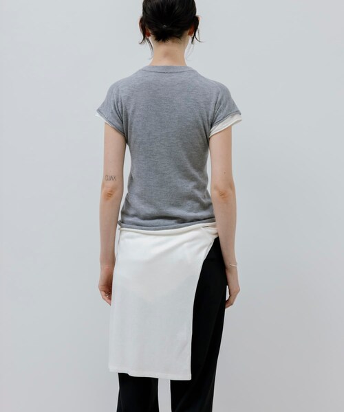 URBAN RESEARCH（アーバンリサーチ）の「STUDIO DOE　French Sleeve Knit Top（ニット/セーター・レディース・GREY/BLACK/WHITE・S）」の22枚目の写真
