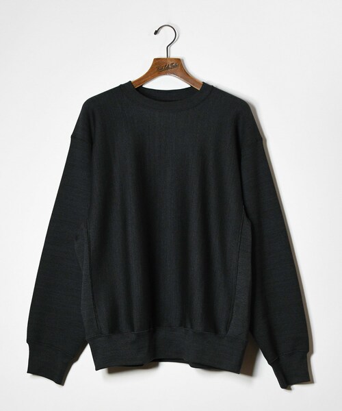 ADAM ET ROPE'（アダムエロペ）の「【blurhms】C/A Sweat P/O Crewneck（スウェット・メンズ・ブラック・2/3）」の2枚目の写真