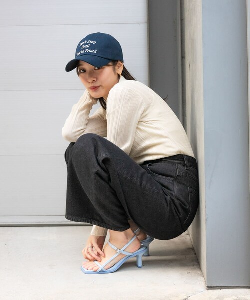 SENSE OF PLACE by URBAN RESEARCH（センスオブプレイスバイアーバンリサーチ）の「ランダムリブニットカーディガン（カーディガン/ボレロ・レディース・IVORY/BLACK/PINK・one）」の13枚目の写真