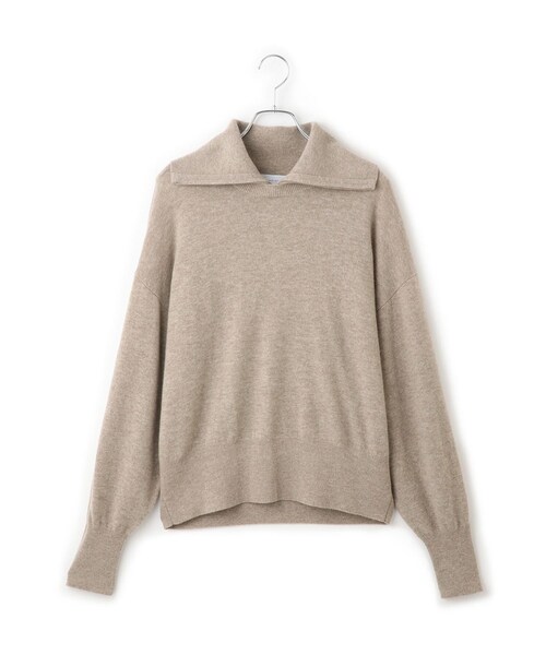 ADAM ET ROPE'(アダムエロペ)の「カシミア混ZIPタートルネックプルオーバー(ニット/セーター・レディース・グレー/ベージュ・F)」の18枚目の写真
